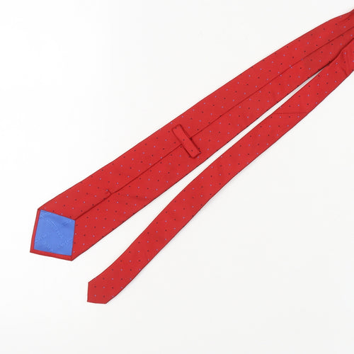 T.M.Lewin Red Polka Dot Silk Tie for Men