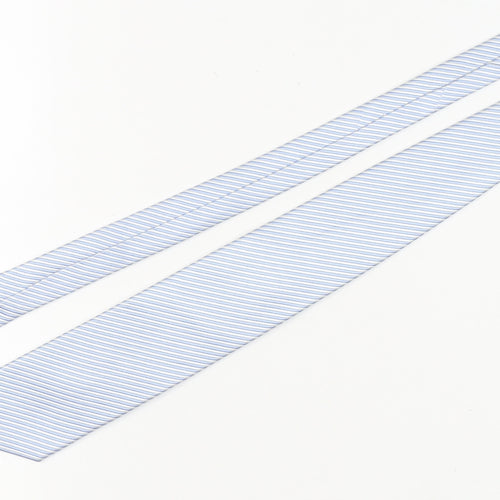 Daniel Hechter Men's Blue Slim Silk Striped Tie