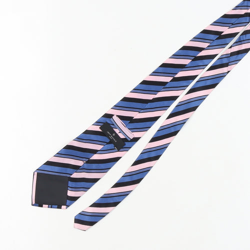 Jeff Banks Men's Blue Striped Silk Tie