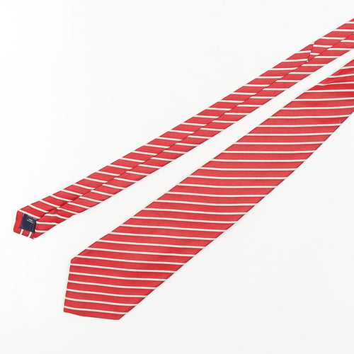 Charles Tyrwhitt Men’s Red Striped Silk Tie