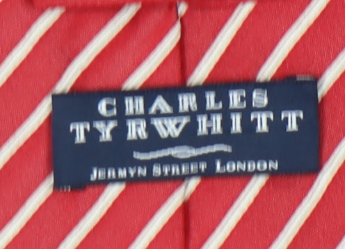 Charles Tyrwhitt Men’s Red Striped Silk Tie
