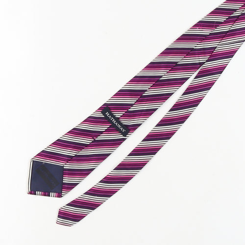 Hathaway Men's Pink Striped Silk Tie