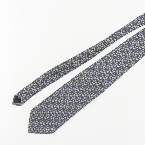 UEFA Champions League Men's Blue Silk Geometric Tie
