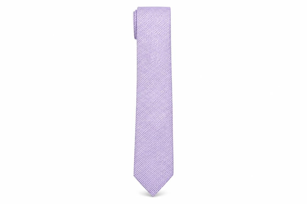 Berwin & Berwin Men's Purple Geometric Silk Tie