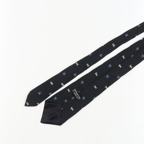 TM Lewin & Sons Men's Black Slim Silk Tie