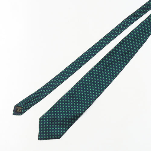 Joseph Turner Men's Green Silk Geometric Tie