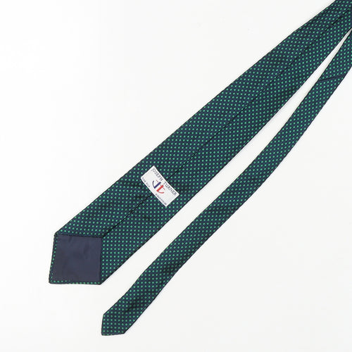 Joseph Turner Men's Green Silk Geometric Tie