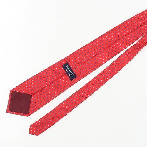 Austin Reed Men's Red Silk Geometric Tie