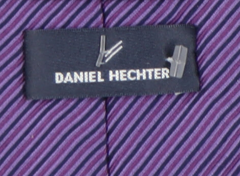 Daniel Hechter Men's Purple Striped Silk Tie