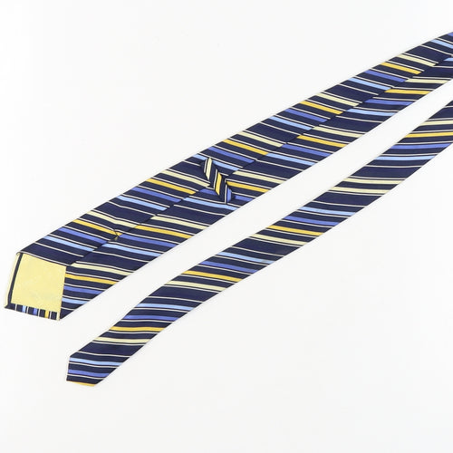 T.M.Lewin Men's Blue Striped Silk Tie