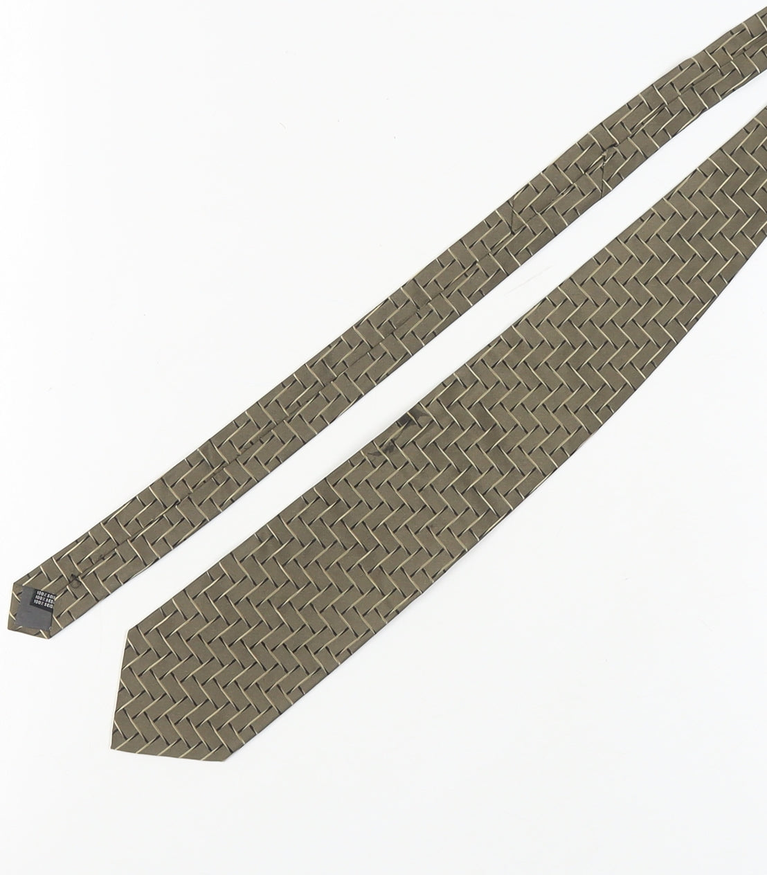 Baumler Men's Bronze Geometric Silk Tie One Size