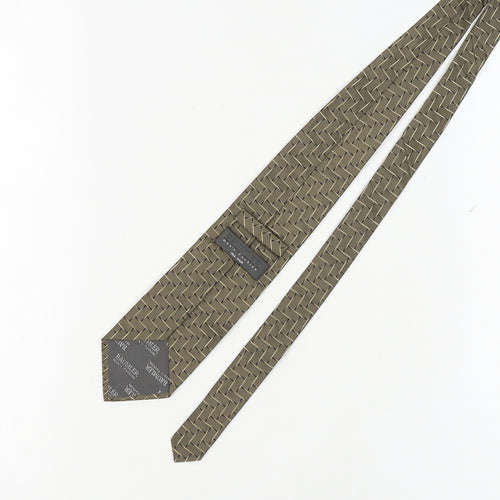 Baumler Men's Bronze Geometric Silk Tie One Size