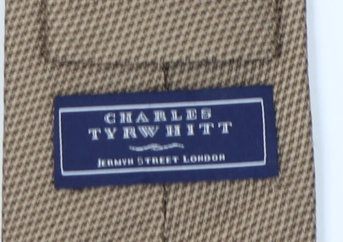 Charles Tyrwhitt Men's Beige Silk Tie
