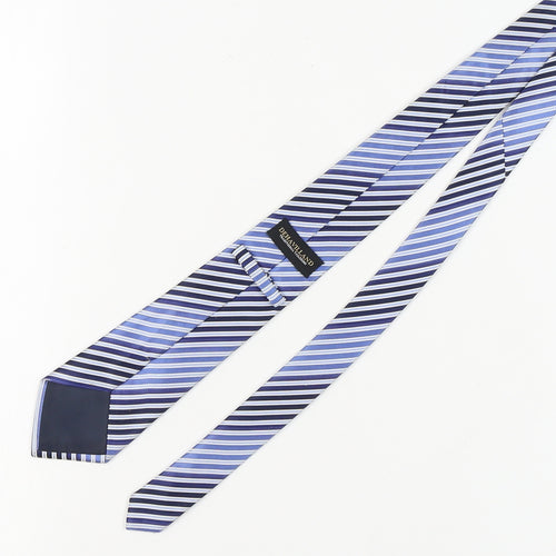 Dehavilland Men's Blue Striped Silk Tie