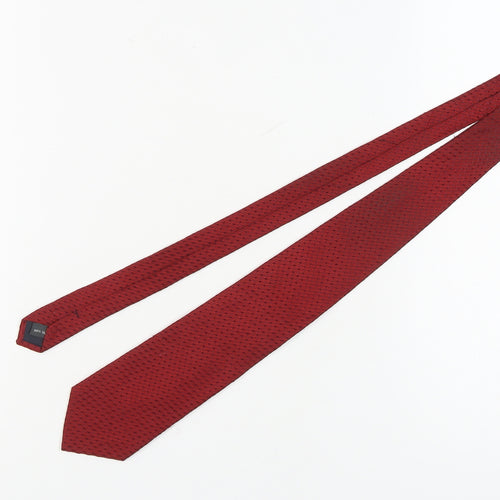 Austin Reed Men's Red Silk Geometric Tie