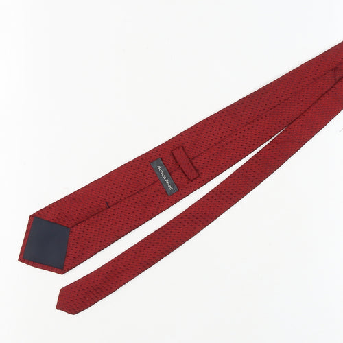 Austin Reed Men's Red Silk Geometric Tie