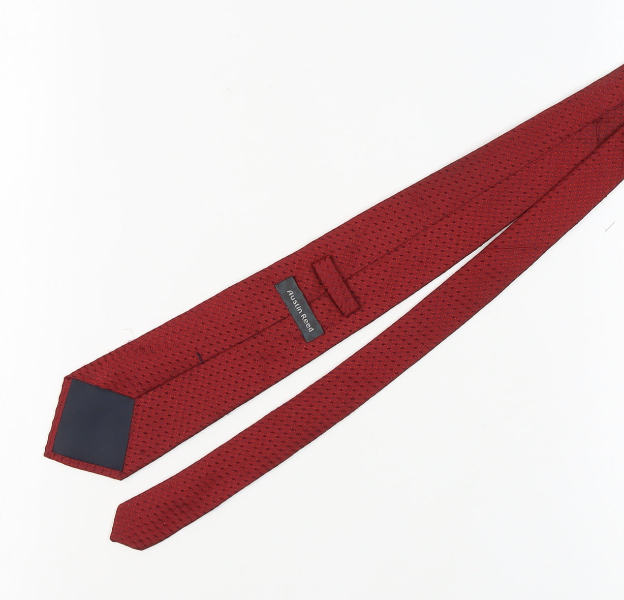 Austin Reed Men's Red Silk Geometric Tie
