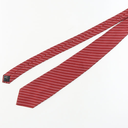 Van Heusen Men's Red Silk Polka Dot Tie