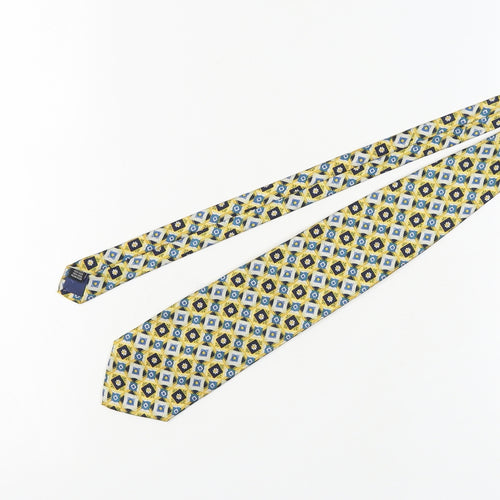 Baumler Men's Multicoloured Geometric Silk Tie