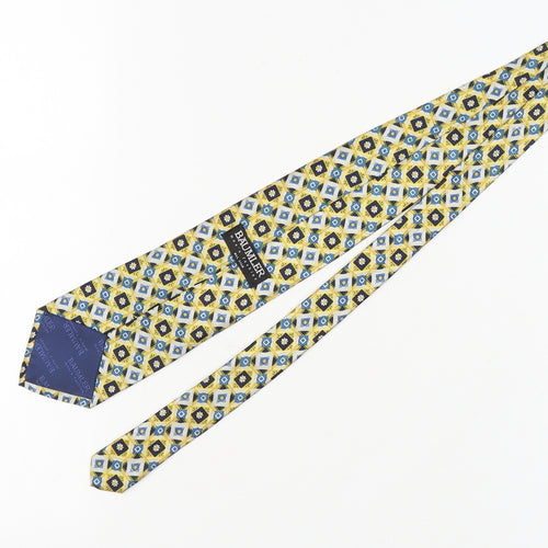 Baumler Men's Multicoloured Geometric Silk Tie