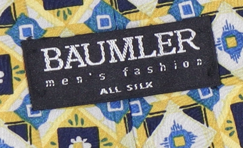 Baumler Men's Multicoloured Geometric Silk Tie
