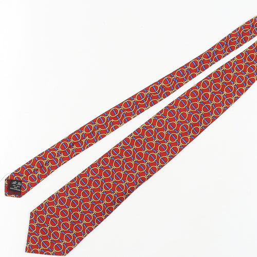 Austin Reed Men's Red Geometric Silk Tie
