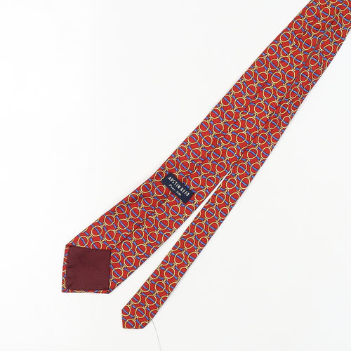 Austin Reed Men's Red Geometric Silk Tie