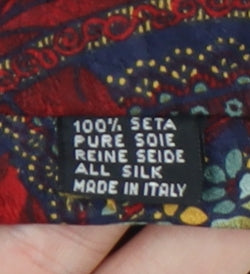 Cecil Gee Men's Red Silk Floral Tie