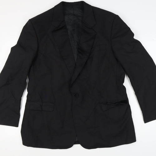 Executex Men's Black Blazer 46R Formal Jacket