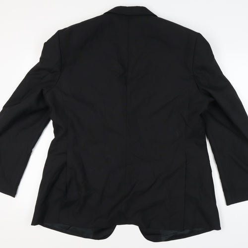 Executex Men's Black Blazer 46R Formal Jacket