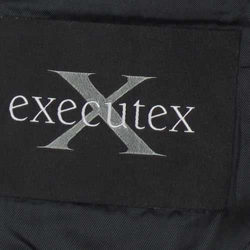 Executex Men's Black Blazer 46R Formal Jacket