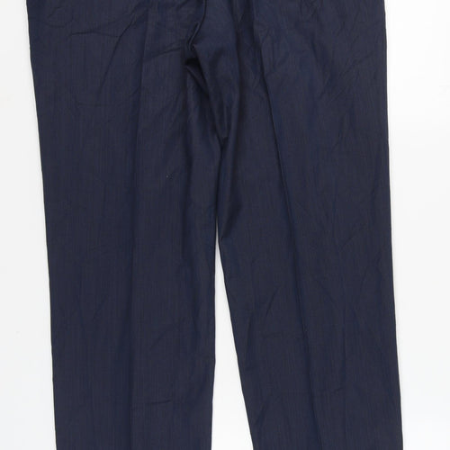 Marks and Spencer Men's Blue Dress Pants, Size 38