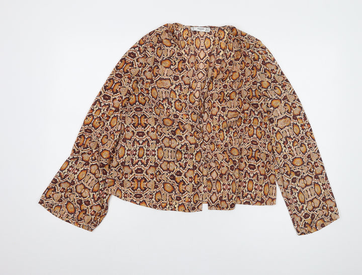 Mango Women's Multicoloured XS Long Sleeve Top