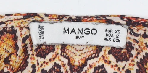 Mango Women's Multicoloured XS Long Sleeve Top