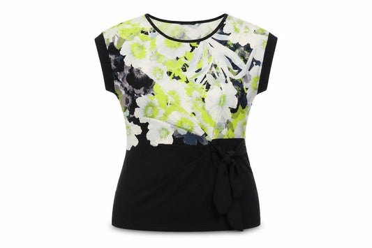 Front view of Roman Women's Multicoloured Floral Top, size 12