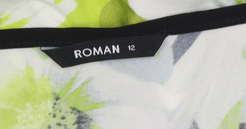 Roman Women's Multicoloured Floral Top, Size 12