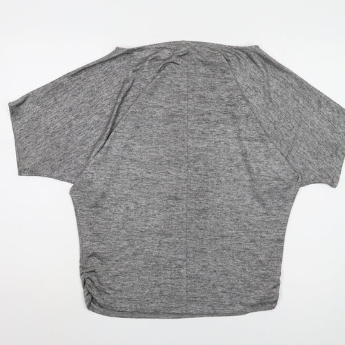 Oasis Women Grey 3/4 Sleeve T-Shirt XS