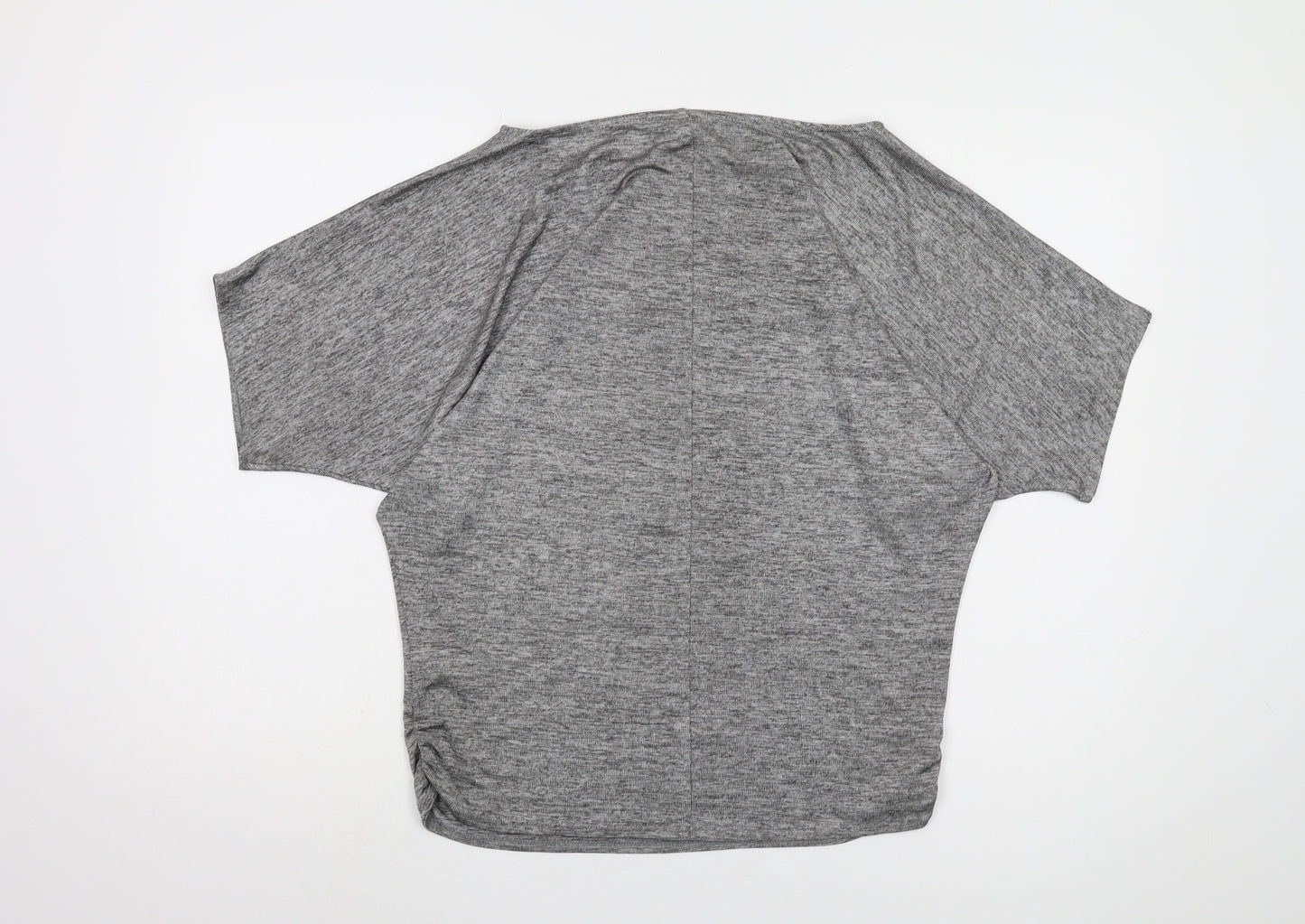 Oasis Women Grey 3/4 Sleeve T-Shirt XS