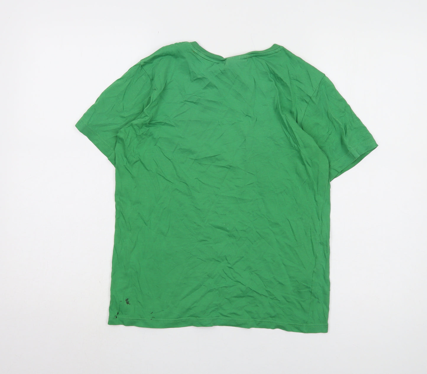 Lacoste Boys' Green T-Shirt - Regular Fit, Size 14
