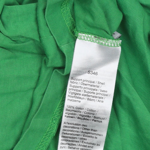 Lacoste Boys' Green T-Shirt - Regular Fit, Size 14