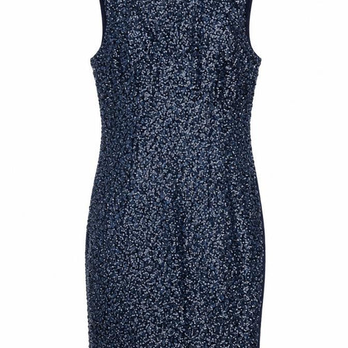 New Look Women’s Blue Sequin Sheath Dress, Size 10