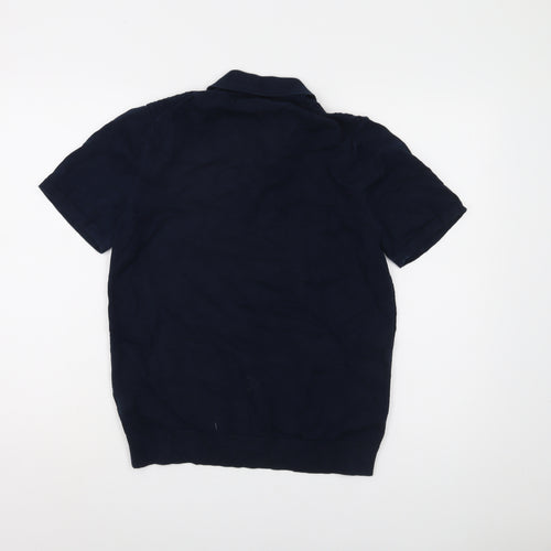 Marks and Spencer Men's Blue Polo Shirt M