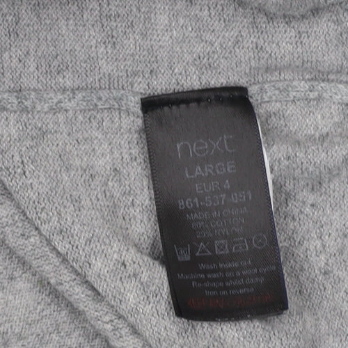 Next Men's Grey Pullover Jumper, L, V-Neck