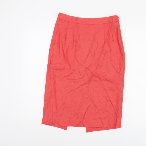 Zara Women's Red Pencil Skirt, Size 10, Casual