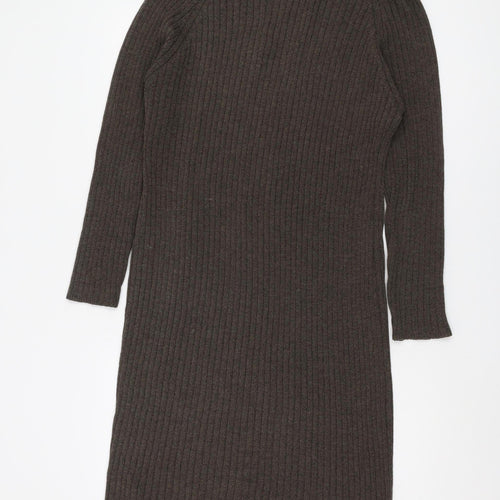Planet Women's Brown Cardigan, Size L, V-Neck, Button, Knit