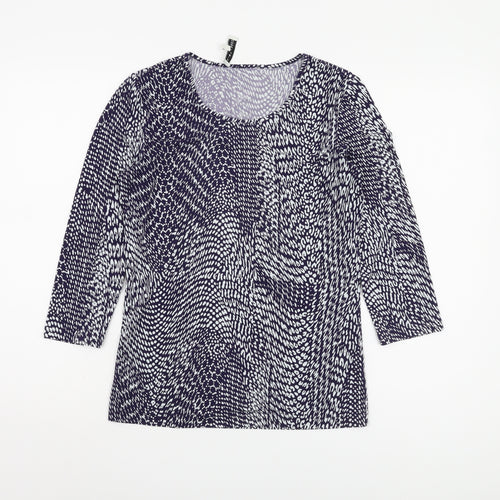 Austin Reed Women's Multicoloured 3/4 Sleeve Top S