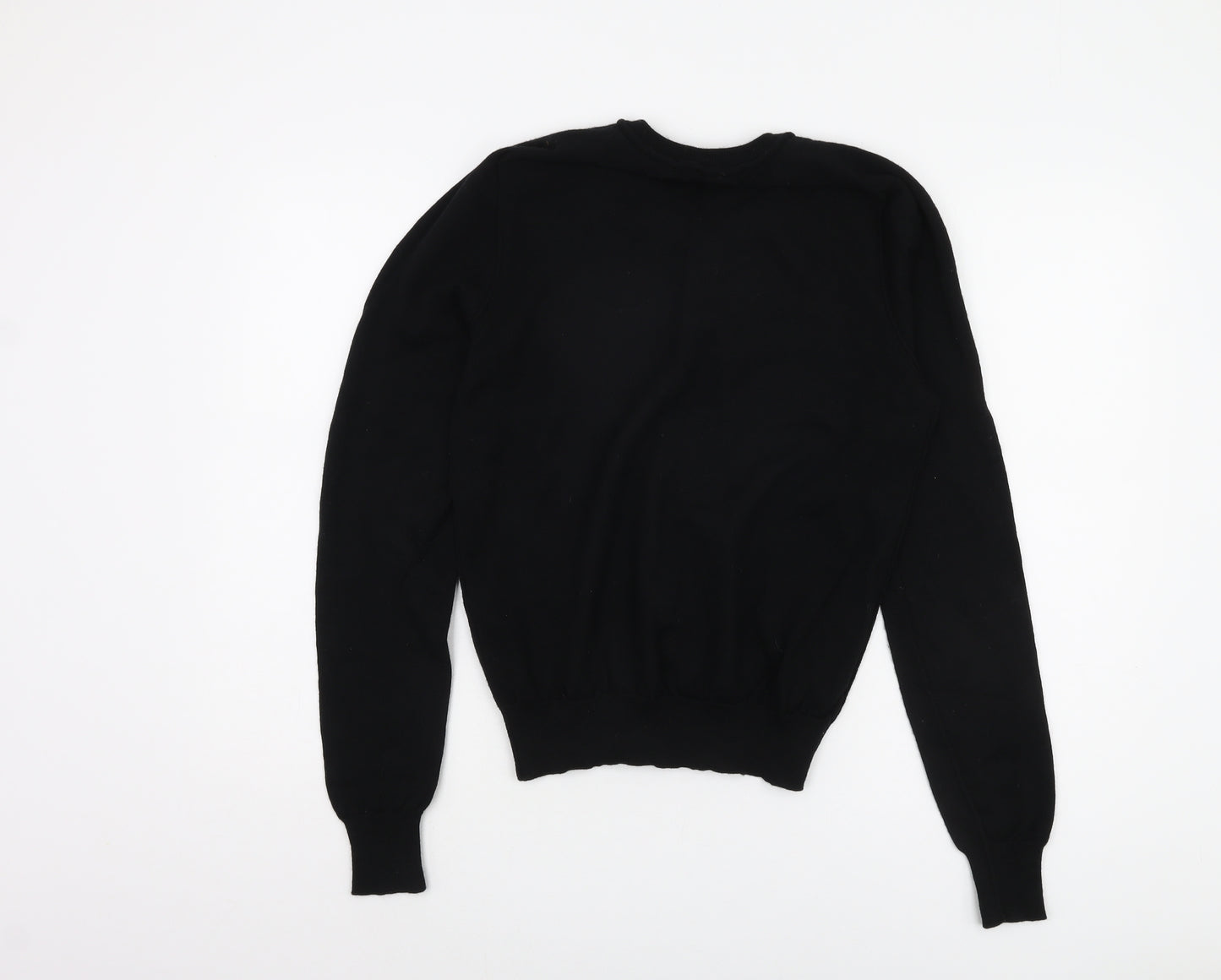 883 Police Women's Black Pullover Jumper, Size 2, V-Neck