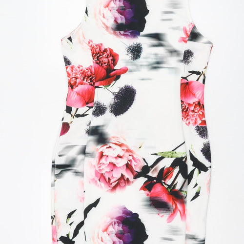 Quiz Women's Multicoloured Floral Bodycon Dress