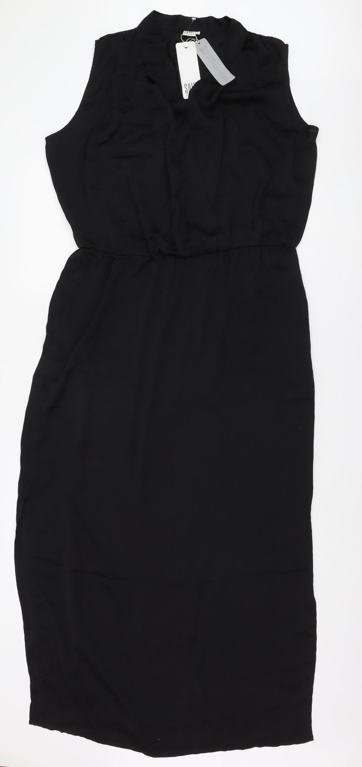 Saint Tropez Women's Black Sleeveless Dress L