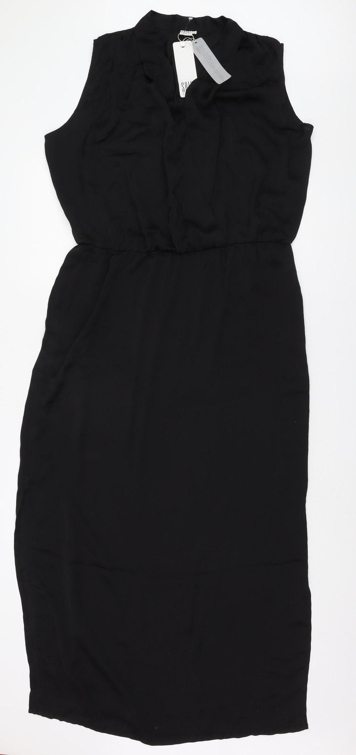 Saint Tropez Women's Black Sleeveless Dress L
